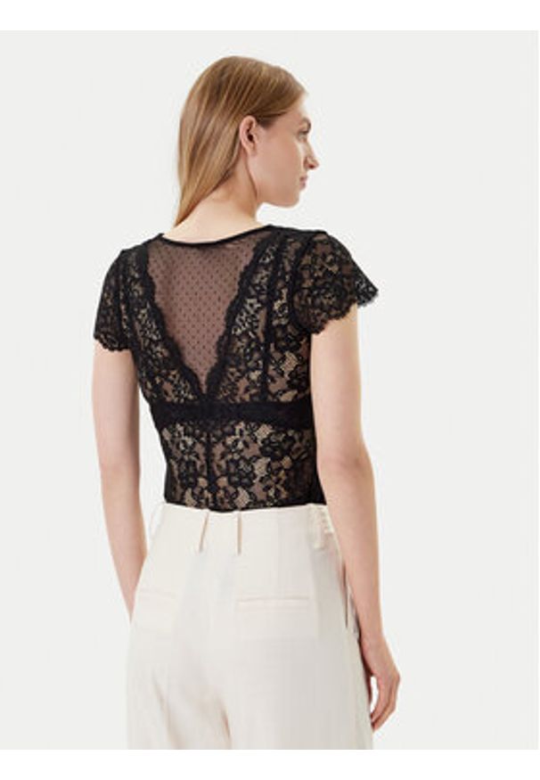 Morgan Body 201-DONAO.N Czarny Slim Fit. Kolor: czarny. Materiał: syntetyk