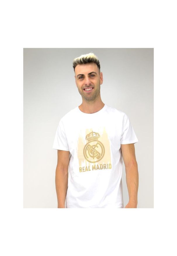 AC MILAN - Koszulka z herbem Realu Madryt dla dorosłych unisex. Kolor: biały