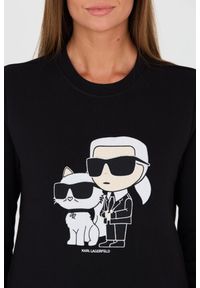 Karl Lagerfeld - KARL LAGERFELD Czarna damska bluza Ikonik 2.0, Rozmiar XS. Kolor: czarny #4