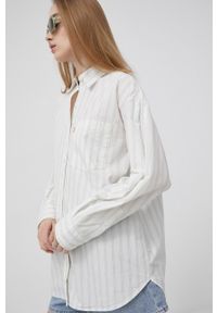 Levi's® - Levi's koszula bawełniana damska kolor biały relaxed z kołnierzykiem klasycznym. Okazja: na spotkanie biznesowe. Typ kołnierza: kołnierzyk klasyczny. Kolor: biały. Materiał: bawełna. Styl: klasyczny #4