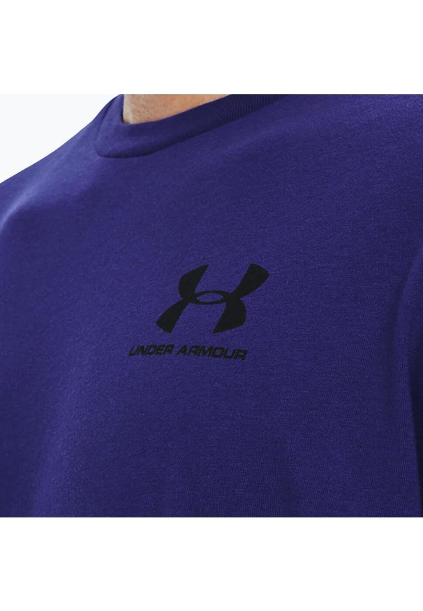Koszulka męska Under Armour Sportstyle Left Chest. Kolor: niebieski. Sport: piłka nożna