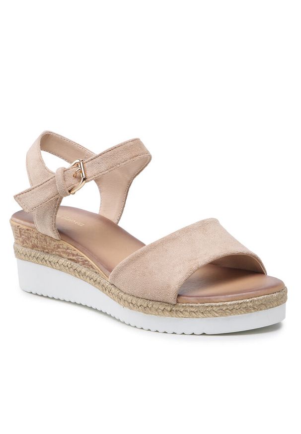 Sandały Clara Barson. Kolor: beżowy