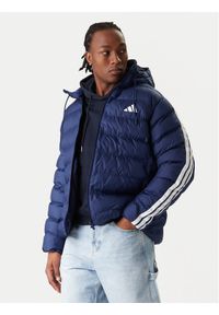 Adidas - adidas Kurtka zimowa Essentials Climawarm 3-Stripes JX7771 Granatowy Regular Fit. Kolor: niebieski. Materiał: syntetyk. Sezon: zima #1