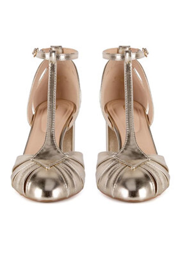 Jenny - JENNY Czółenka LH24012-4 Złoty. Kolor: złoty. Materiał: syntetyk, materiał