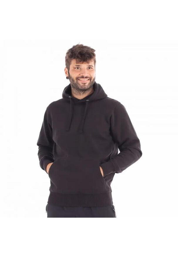 Bluza z kapturem Softee Kelvin. Typ kołnierza: kaptur. Kolor: czarny. Sport: fitness