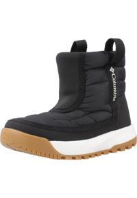 columbia - Buty COLUMBIA CHILDRENS SNOWTROT MID Czarny. Kolor: czarny. Materiał: syntetyk, tkanina. Wzór: kwiaty. Sezon: zima #1