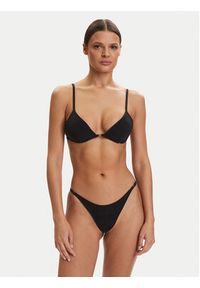 Calvin Klein Swimwear Dół od bikini LV00Q61124 Czarny. Kolor: czarny. Materiał: syntetyk #4