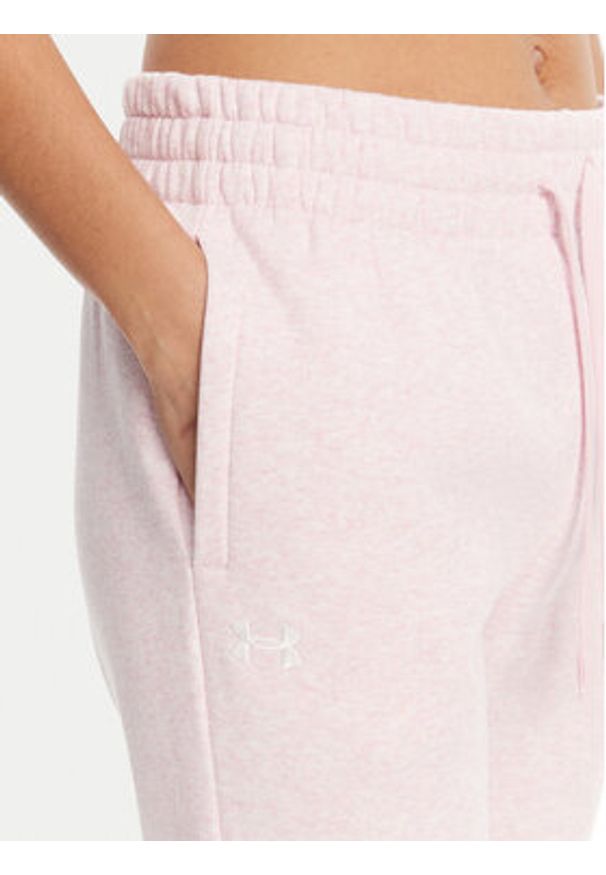 Under Armour Spodnie dresowe Ua Rival Fleece Jogger 1379438 Różowy Loose Fit. Kolor: różowy. Materiał: bawełna