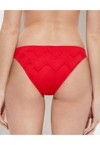 Melissa Odabash - MELISSA ODABASH - Czerwony dół od bikini Montenegro. Kolor: czerwony. Materiał: tkanina. Wzór: geometria