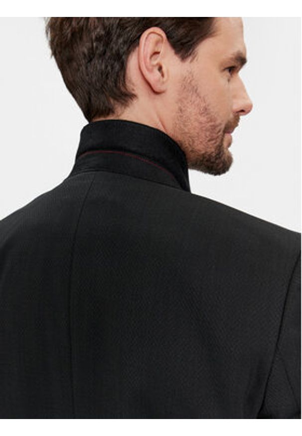 Hugo Garnitur Henry/Getlin241E1 50507120 Czarny Slim Fit. Kolor: czarny. Materiał: wełna, syntetyk