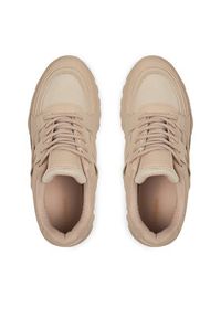 DeeZee Sneakersy AM25237 Beżowy. Kolor: beżowy. Materiał: skóra #5