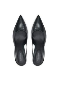 Calvin Klein Sandały Heel Slingback Pump 70 Saff Lth HW0HW02068 Czarny. Kolor: czarny. Materiał: skóra