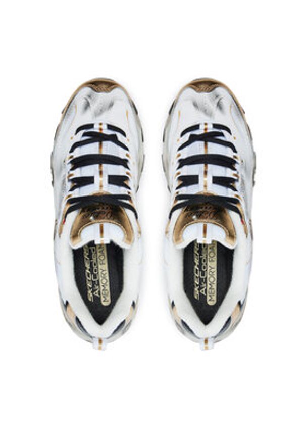 skechers - Skechers Sneakersy D'Lites 150245 Biały. Kolor: biały. Materiał: skóra