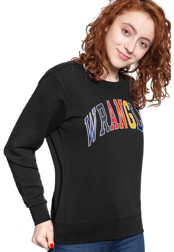 Wrangler - BLUZA WRANGLER REGULAR SWEAT BLACK W6N2HA100 112130785