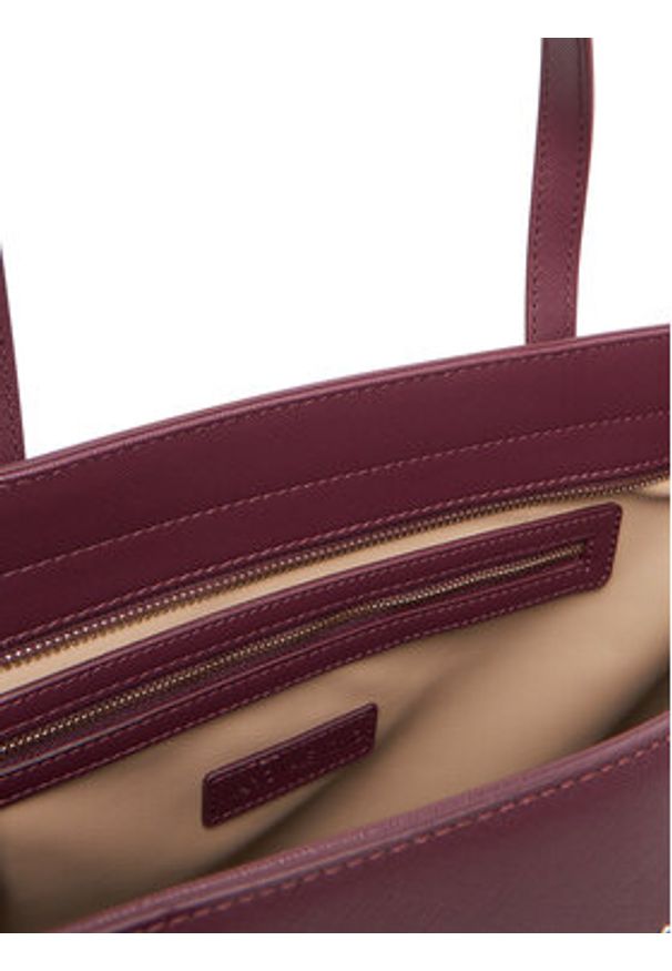 VALENTINO - Valentino Torebka Zero Re VBS7B301 Bordowy. Kolor: czerwony. Materiał: skórzane