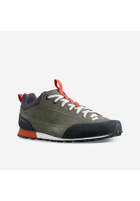 quechua - Buty turystyczne męskie Arpenaz 500 Revival. Okazja: na spacer. Kolor: pomarańczowy, zielony, wielokolorowy, brązowy. Materiał: kauczuk, syntetyk. Sport: turystyka piesza