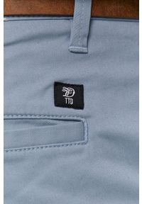 Tom Tailor - Spodnie. Kolor: niebieski. Materiał: tkanina. Wzór: gładki #4