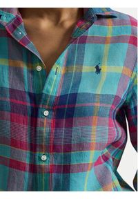 Polo Ralph Lauren Koszula 211973264502 Kolorowy Classic Fit. Typ kołnierza: polo. Materiał: len. Wzór: kolorowy #5