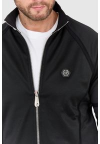 Philipp Plein - PHILIPP PLEIN Dres męski z czaszką i kośćmi, Rozmiar XL. Kolor: czarny. Materiał: dresówka #8