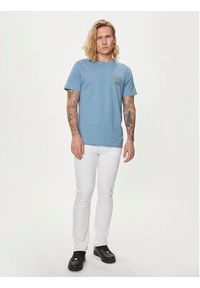 Versace Jeans Couture T-Shirt 76GAHT02 Niebieski Regular Fit. Kolor: niebieski. Materiał: bawełna #4