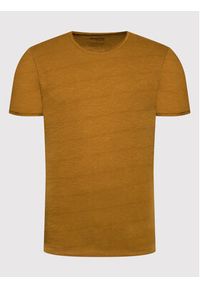 Selected Homme T-Shirt Morgan 16071775 Brązowy Regular Fit. Kolor: brązowy. Materiał: bawełna #3