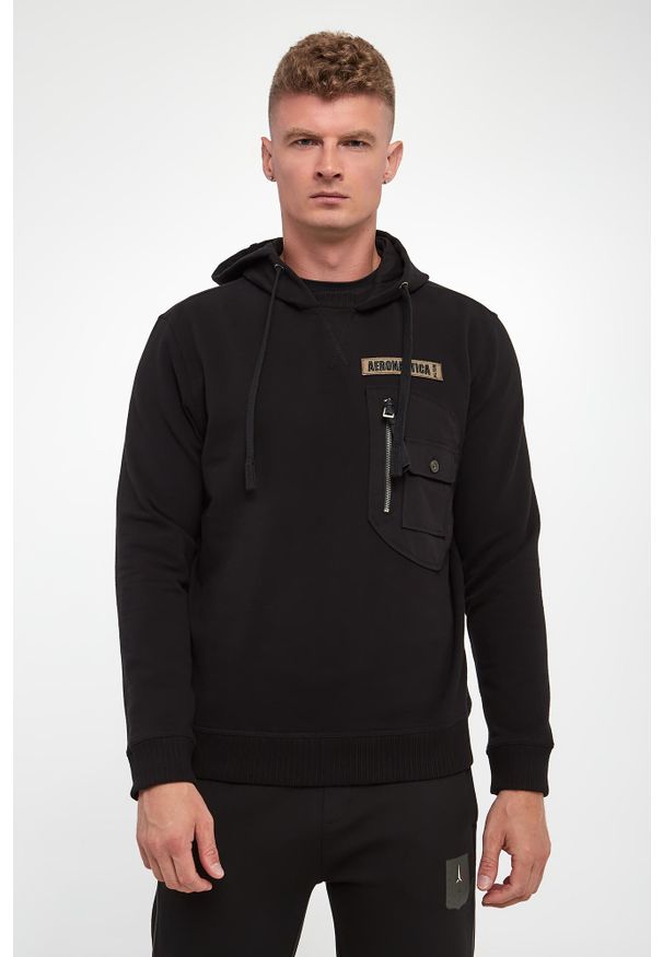 Aeronautica Militare - Bluza męska z kapturem AERONAUTICA MILITARE. Typ kołnierza: kaptur