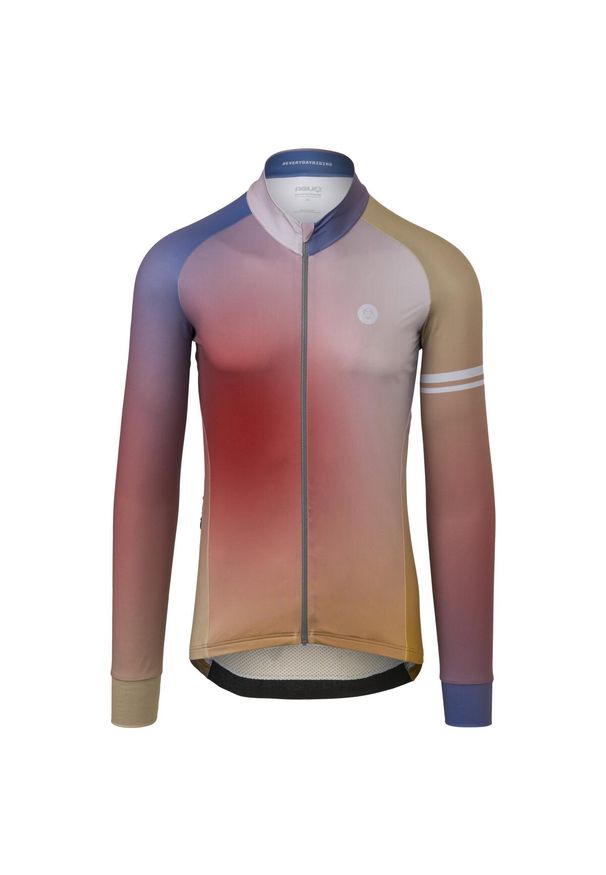 AGU - Gradient Jersey LS Performance Men. Kolor: wielokolorowy. Materiał: jersey. Wzór: gradientowy