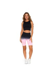 Czarny Sportowy Top Damski Moraj. Okazja: na co dzień. Kolor: czarny. Materiał: jeans, materiał, tkanina. Wzór: gładki. Styl: sportowy