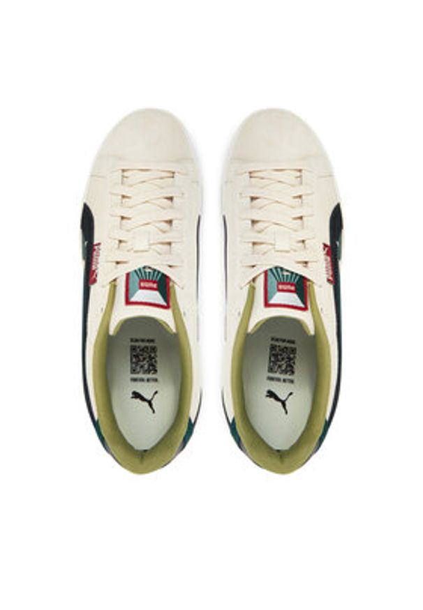 Puma Sneakersy Court Classico Greenside 401612 01 Beżowy. Kolor: beżowy. Materiał: skóra, zamsz