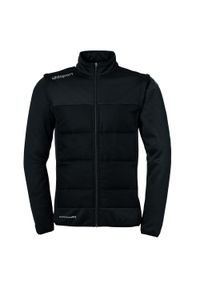 UHLSPORT - Kurtka z odpinanymi rękawami Uhlsport Essential. Kolor: czarny, biały, wielokolorowy. Materiał: materiał. Sport: piłka nożna