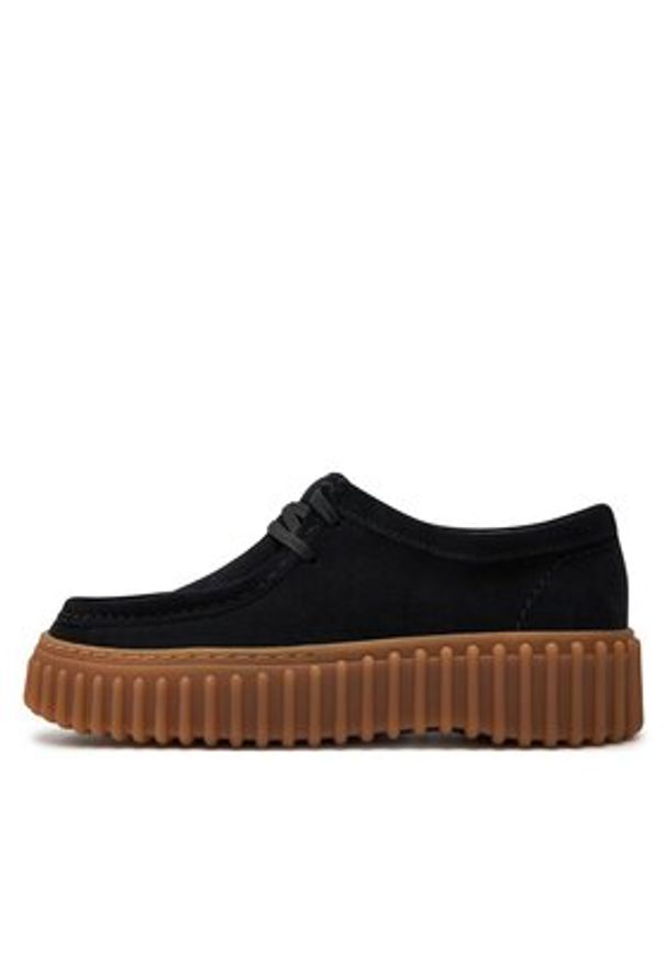 Clarks Półbuty Torhill Bee 26172044 Czarny. Kolor: czarny. Materiał: skóra