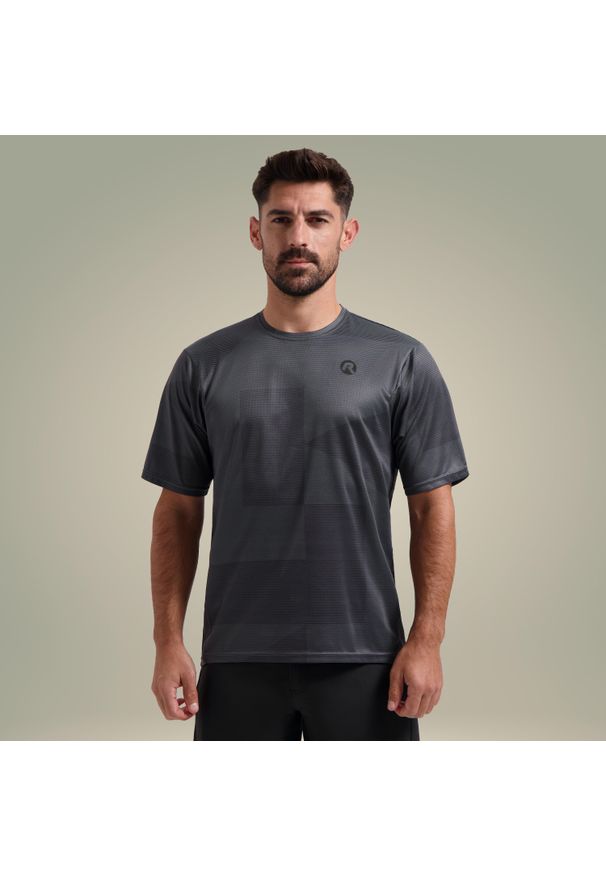 ROGELLI - Koszulka rowerowa MTB męska Rogelli ADVNTR Core. Kolor: szary. Sport: kolarstwo