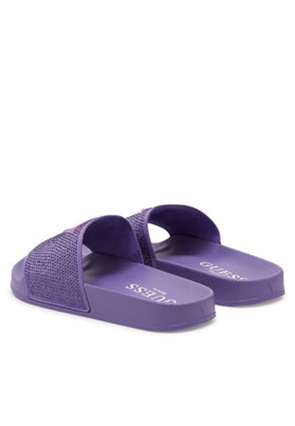 Guess Klapki E4GZ25 BB00F Fioletowy. Kolor: fioletowy