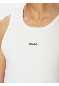 Hugo - HUGO Tank top Dapota 50542089 Biały Slim Fit. Kolor: biały. Materiał: bawełna