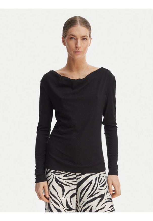 Vero Moda Bluzka Ice 10340793 Czarny Regular Fit. Kolor: czarny. Materiał: syntetyk