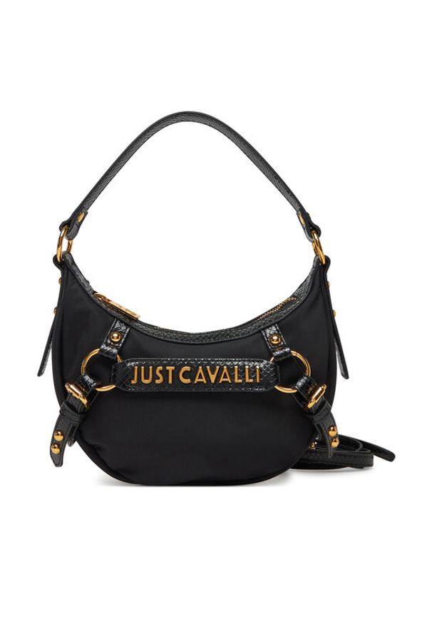 Just Cavalli Torebka 78RA4BI1 ZSB88 Czarny. Kolor: czarny. Materiał: skórzane