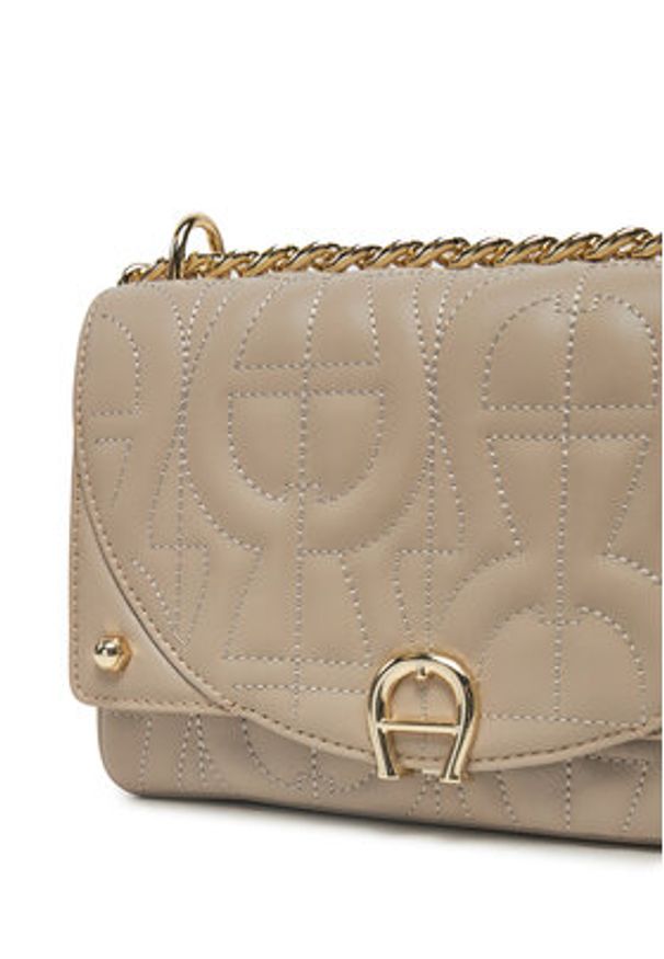 Aigner Torebka 135315 Szary. Kolor: szary. Materiał: skórzane