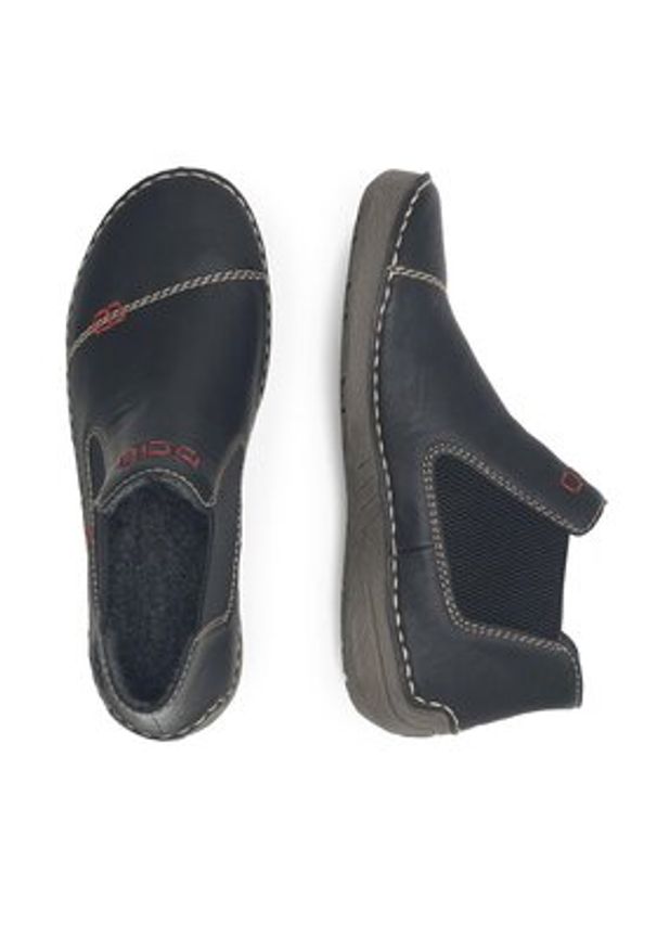 Rieker Sztyblety 52590-01 Czarny. Kolor: czarny. Materiał: syntetyk