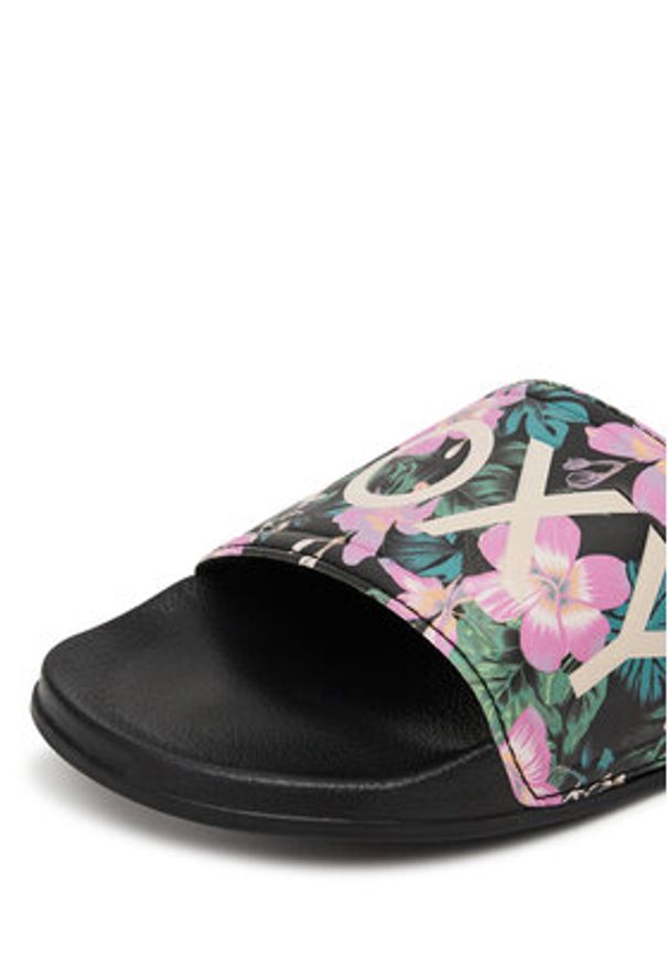 Roxy Klapki 865966 Czarny. Kolor: czarny. Materiał: syntetyk