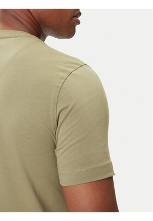 Aeronautica Militare T-Shirt 252TS1580UJ00372 Zielony Regular Fit. Kolor: zielony. Materiał: bawełna