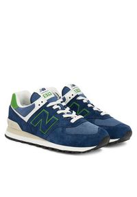 New Balance Sneakersy U574QBL W Niebieski. Kolor: niebieski. Materiał: zamsz, skóra. Model: New Balance 574 #6