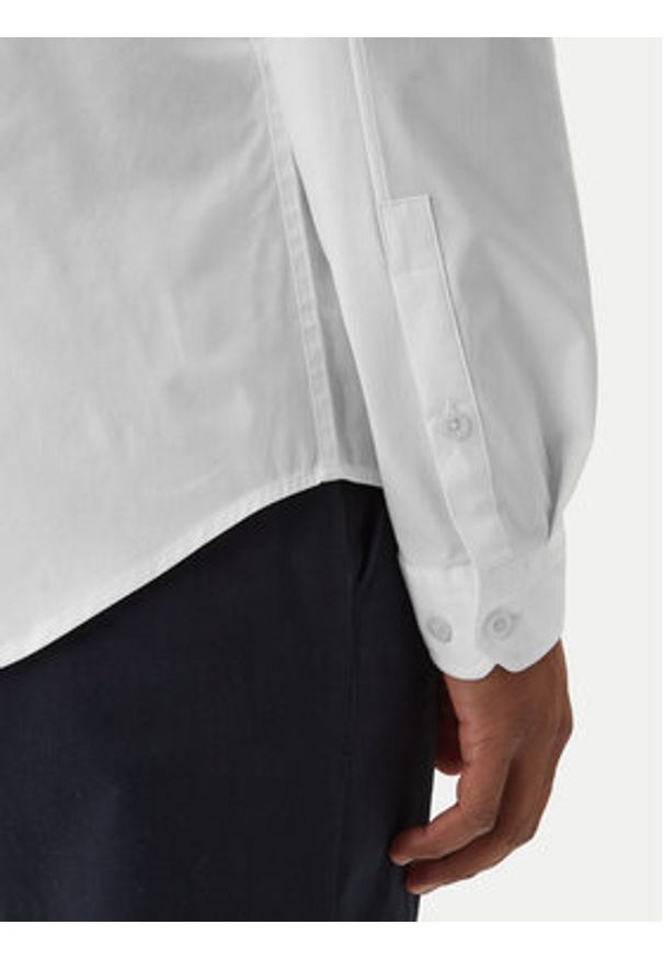 Tommy Jeans Koszula DM0DM04405 Biały Slim Fit. Kolor: biały. Materiał: bawełna