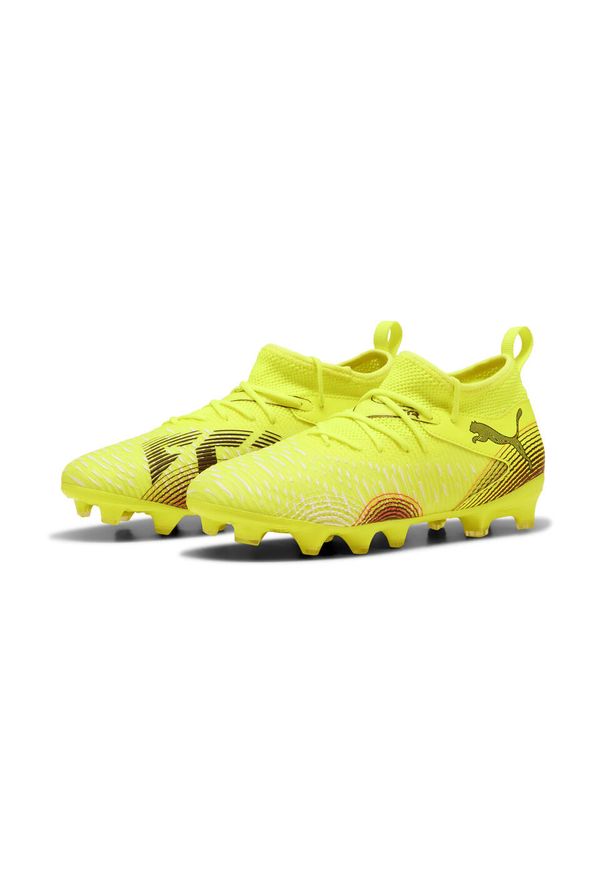 Puma - Młodzieżowe buty piłkarskie FUTURE 8 MATCH FG/AG PUMA. Kolor: żółty, wielokolorowy, różowy, czarny. Sport: piłka nożna