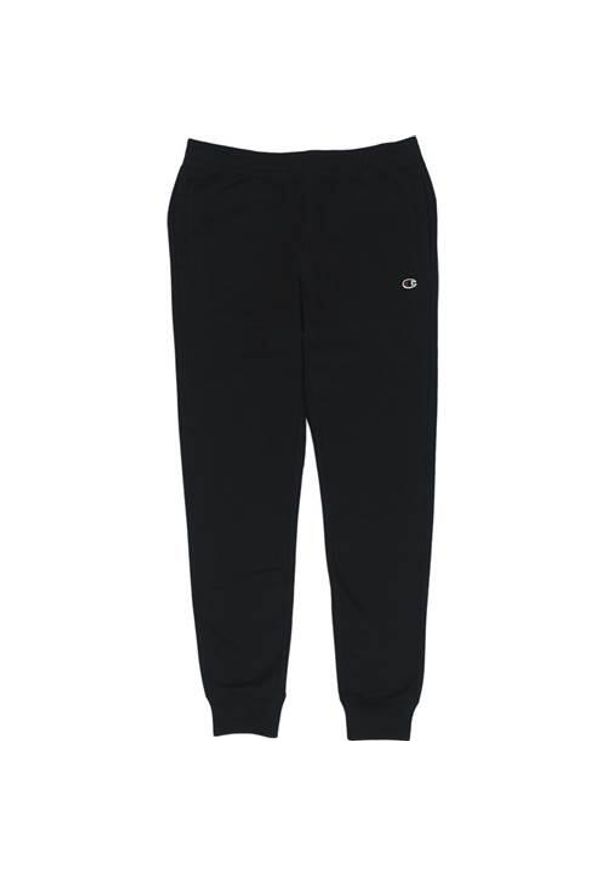 Spodnie sportowe męskie Champion Rib Cuff. Kolor: czarny. Materiał: dresówka. Długość: długie