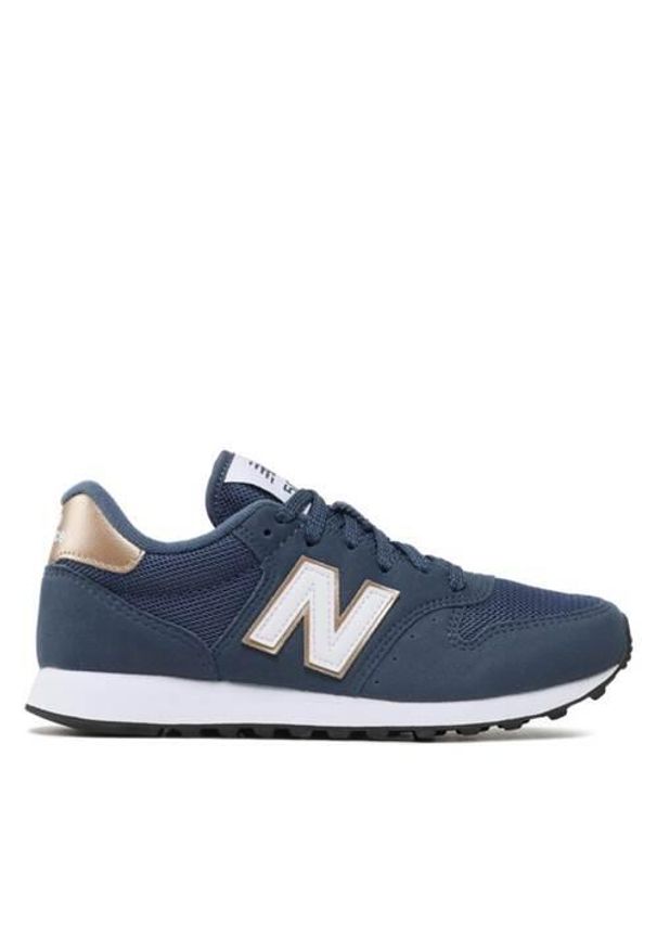 Buty do chodzenia damskie New Balance 500. Zapięcie: sznurówki. Kolor: wielokolorowy, niebieski. Materiał: materiał, syntetyk, tkanina. Szerokość cholewki: normalna. Sport: turystyka piesza
