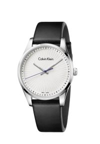 Calvin Klein - CALVIN KLEIN ZEGAREK K8S211C6. Materiał: skóra