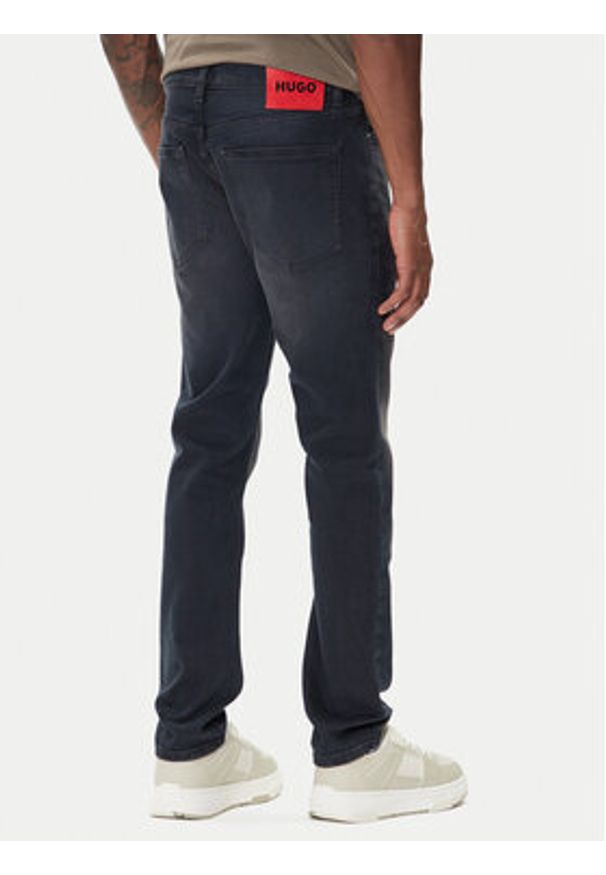 Hugo - HUGO Jeansy 50547251 Granatowy Extra Slim Fit. Kolor: niebieski