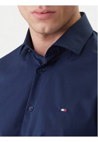 TOMMY HILFIGER - Tommy Hilfiger Koszula MW0MW43122 Granatowy Regular Fit. Kolor: niebieski. Materiał: bawełna #3