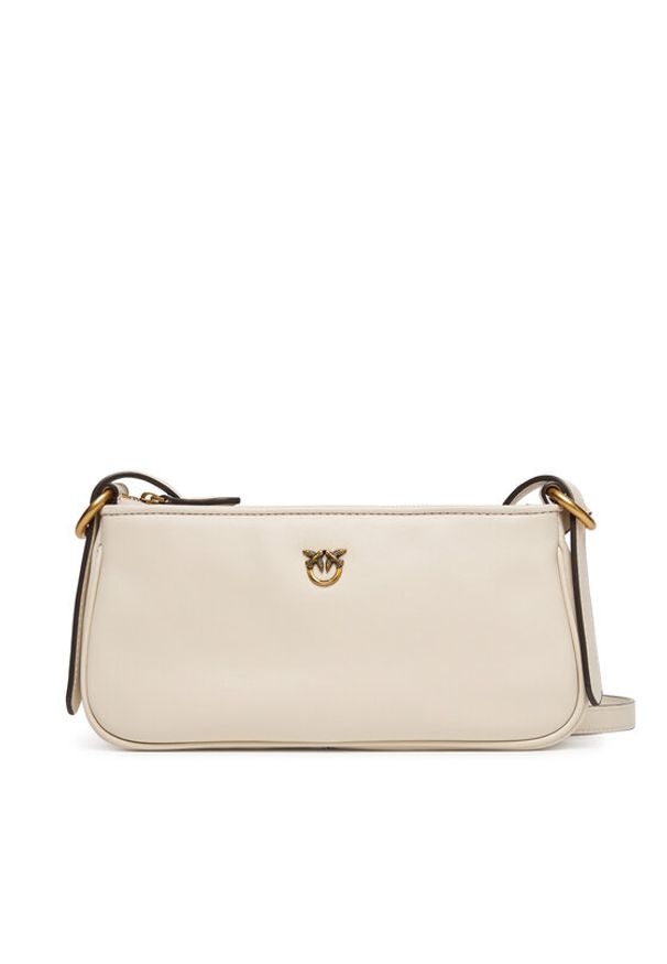 Pinko - PINKO Torebka Half Moon Baguette Mini AI 25-26 PLTT 105069 A0QO Écru. Materiał: skórzane