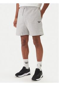 Reebok Komplet t-shirt i spodenki Baz RK25609CCM Szary Regular Fit. Kolor: szary. Materiał: bawełna #5
